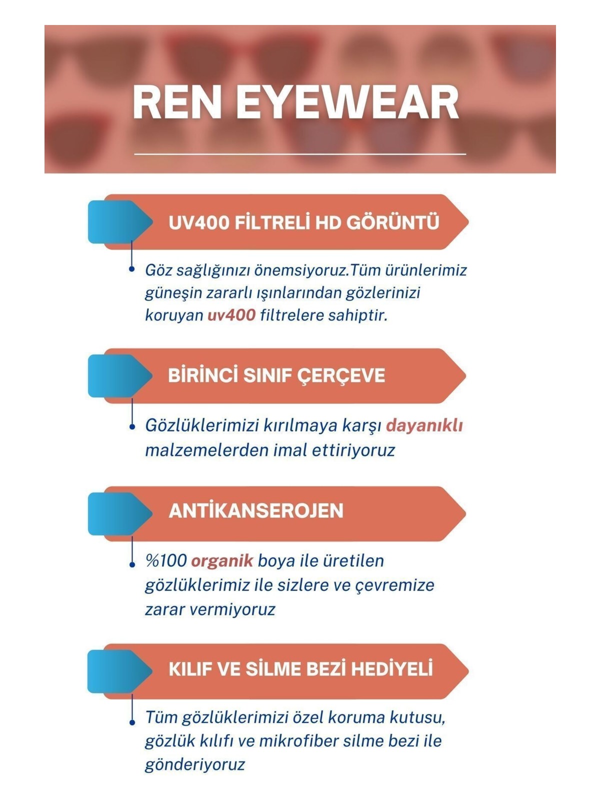 Ren Eyewear Siena Kadın Siyah çerçeve siyah cam popüler Oval Güneş Gözlüğü – Aksesuar Detaylı Uv400 - Görsel 7