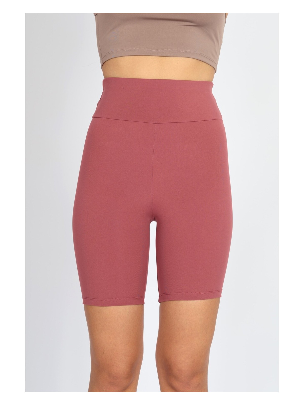 Soft & Basic Softandbasic Kadın Bıker Toparlayıcı Premium Kumaş Spor Günlük Rahat Tayt - Görsel 6