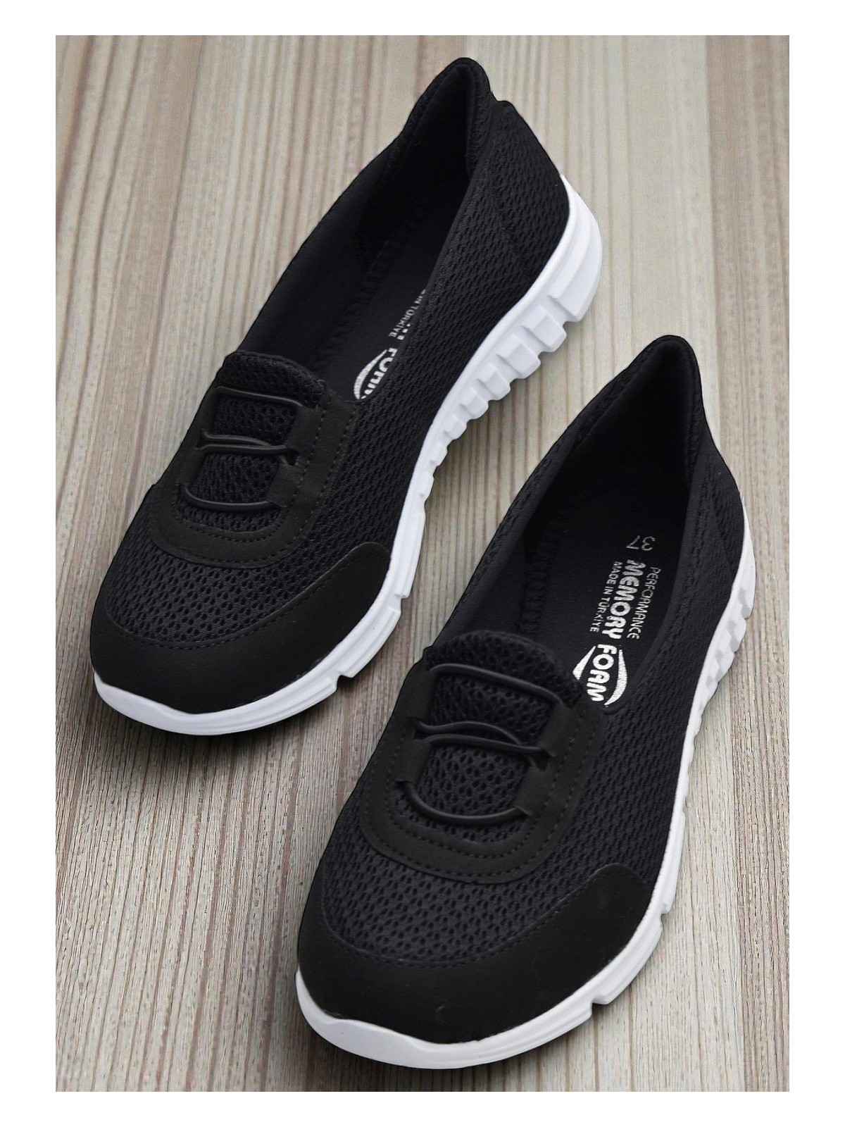 Ispartalılar 130 Memmory Taban ORTOPEDİK Yazlık Kadın Spor Ayakkabı Bağcıksız Babet - Görsel 5