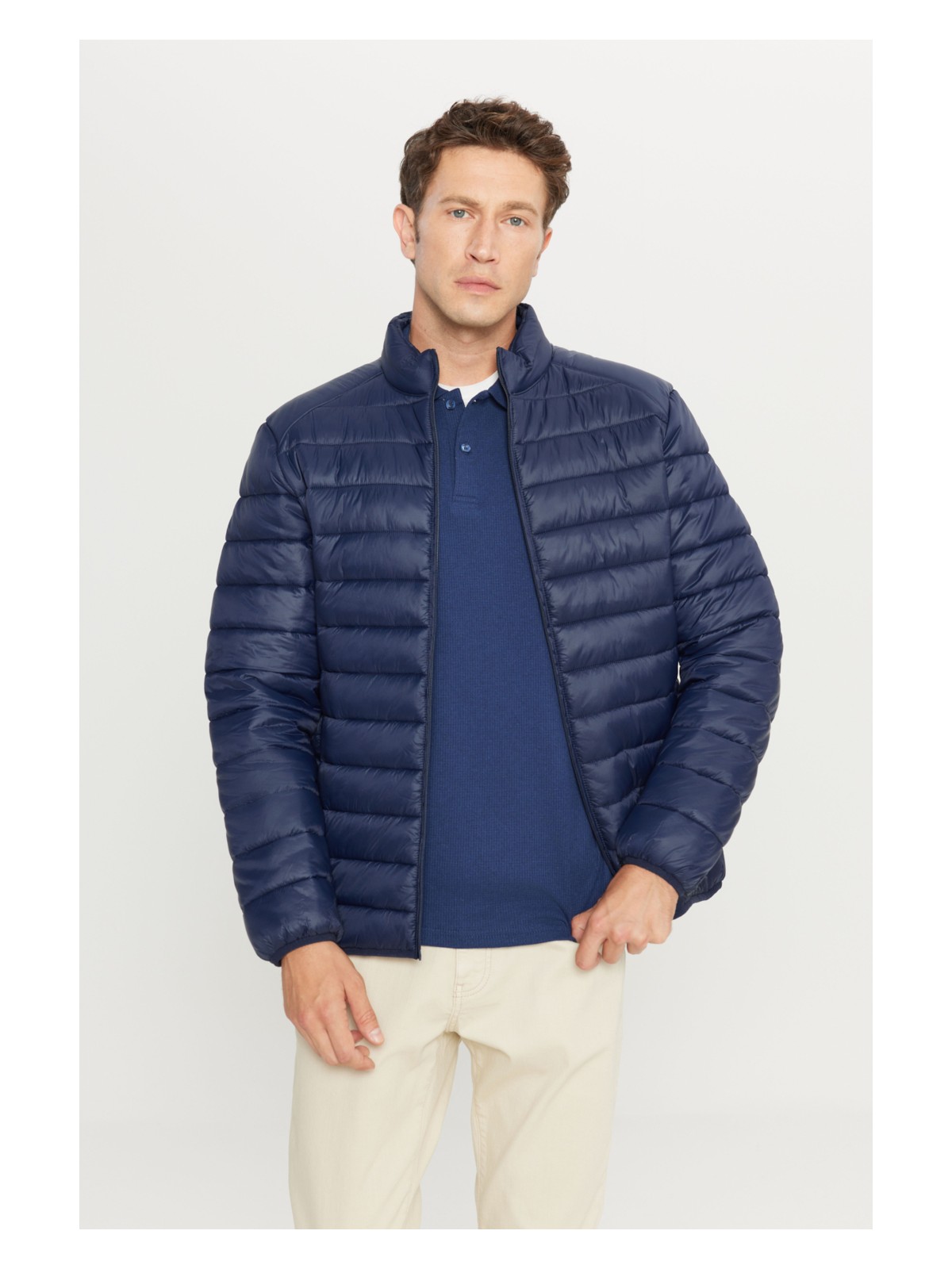 Altınyıldız Classics Rüzgar Geçirmez Taşınabilir Çantalı Sıcak Tutan Ultra Hafif Standart Fit Haki Şişme Erkek Mont - Görsel 5