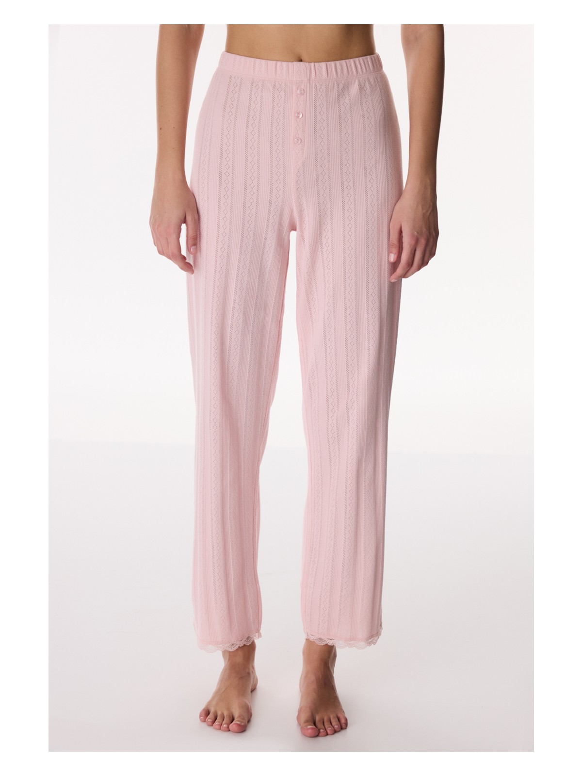 Penti Pembe Lotus Pointel Pantolon Pijama Altı