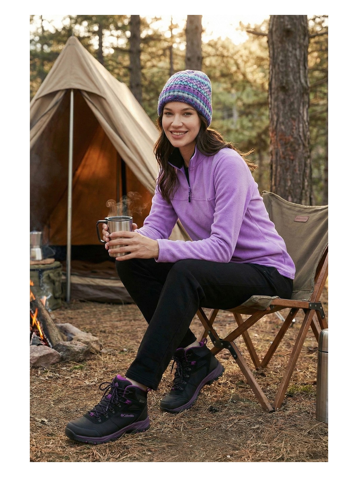 Lela Slim Fit Yumuşak Dokulu Anti-Pilling Tüylenme Yapmayan Yarım Fermuarlı Polar Bayan POLAR 5907000