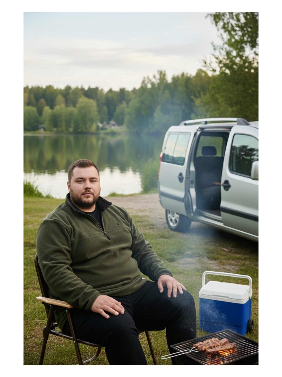 Buratti Regular Fit Anti-Pilling Büyük Beden Dik Yaka Kışlık Şardonlu Polar Erkek POLAR 5906001B - Görsel 7