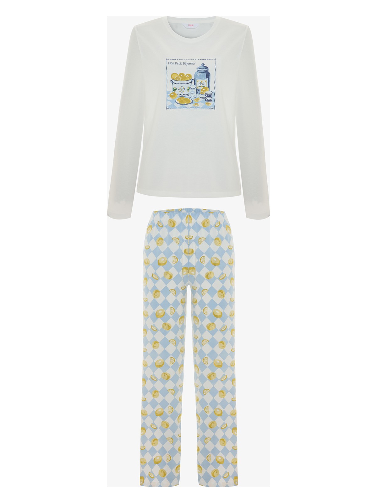 Penti Renkli Petit Dejeuner Pantolon Pijama Takımı