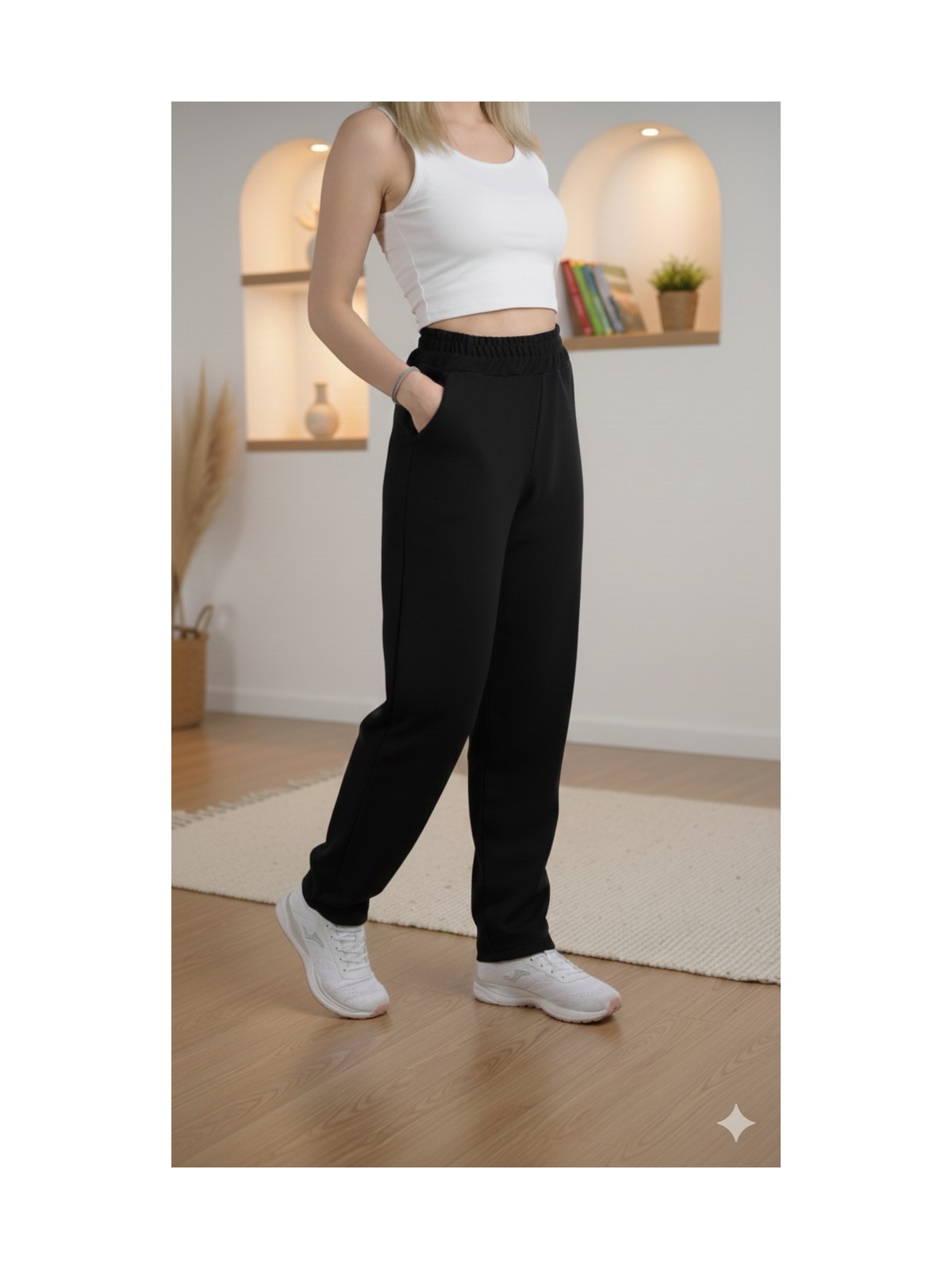 Bky Kadın Füme Yüksek Bel Basic Eşofman Altı - Görsel 3