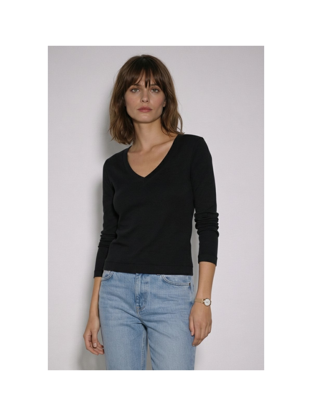 Babokah x Ngulincetin V Yaka Uzun Kol Üst - Görsel 9