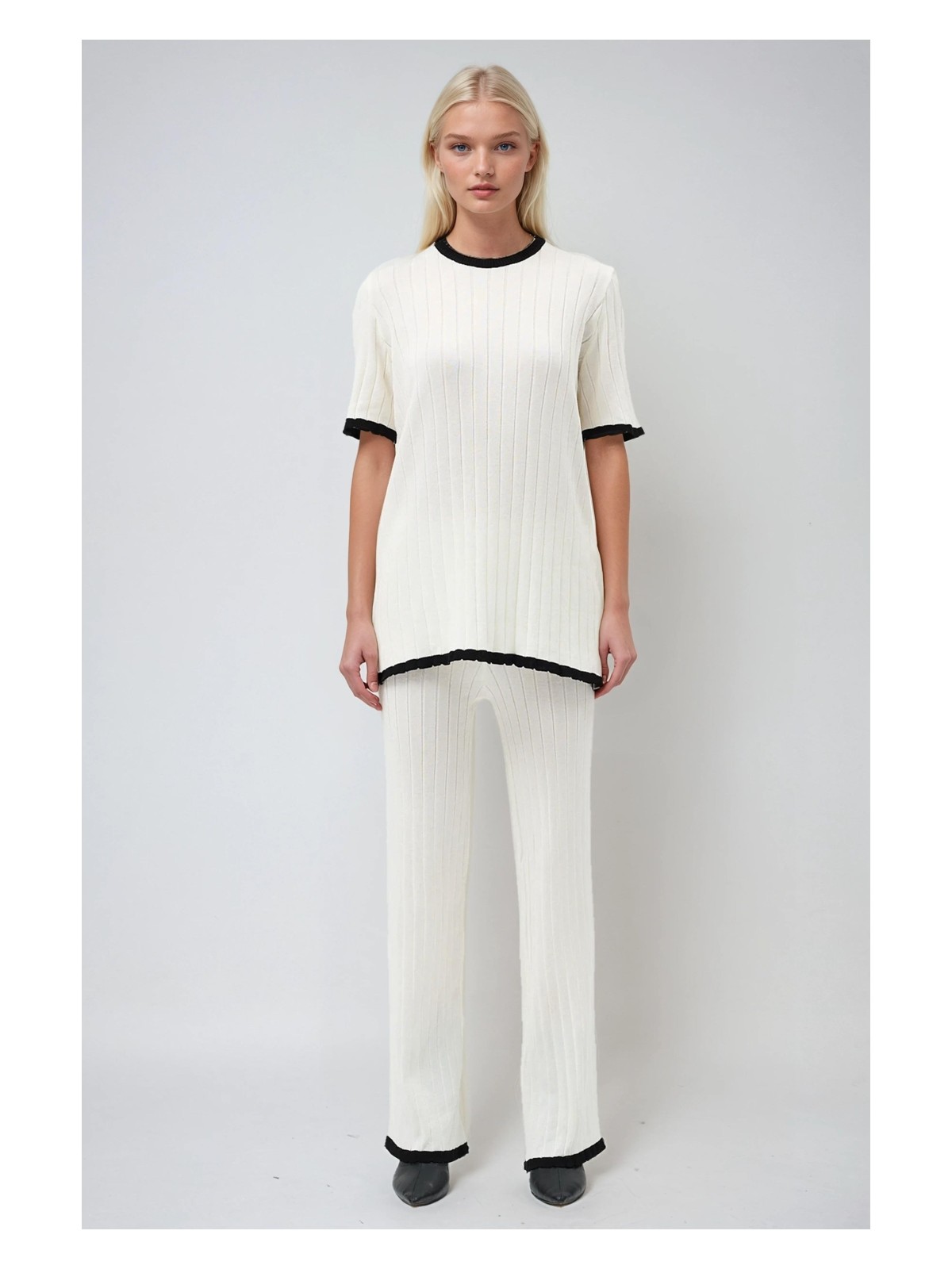 Lijuri Dex Örme Tshırt Pantolon Ikili Takım 9927 R1-N-K4 - Görsel 3