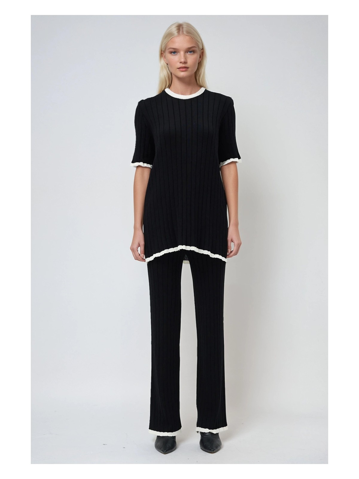 Lijuri Dex Örme Tshırt Pantolon Ikili Takım 9927 R1-N-K4