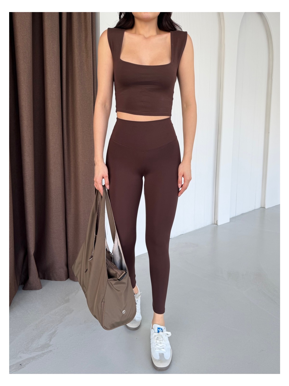 Sporza Sz 2012 Bej Tayt Yüksek Bel, Toparlayıcı ve Esnek - Görsel 4