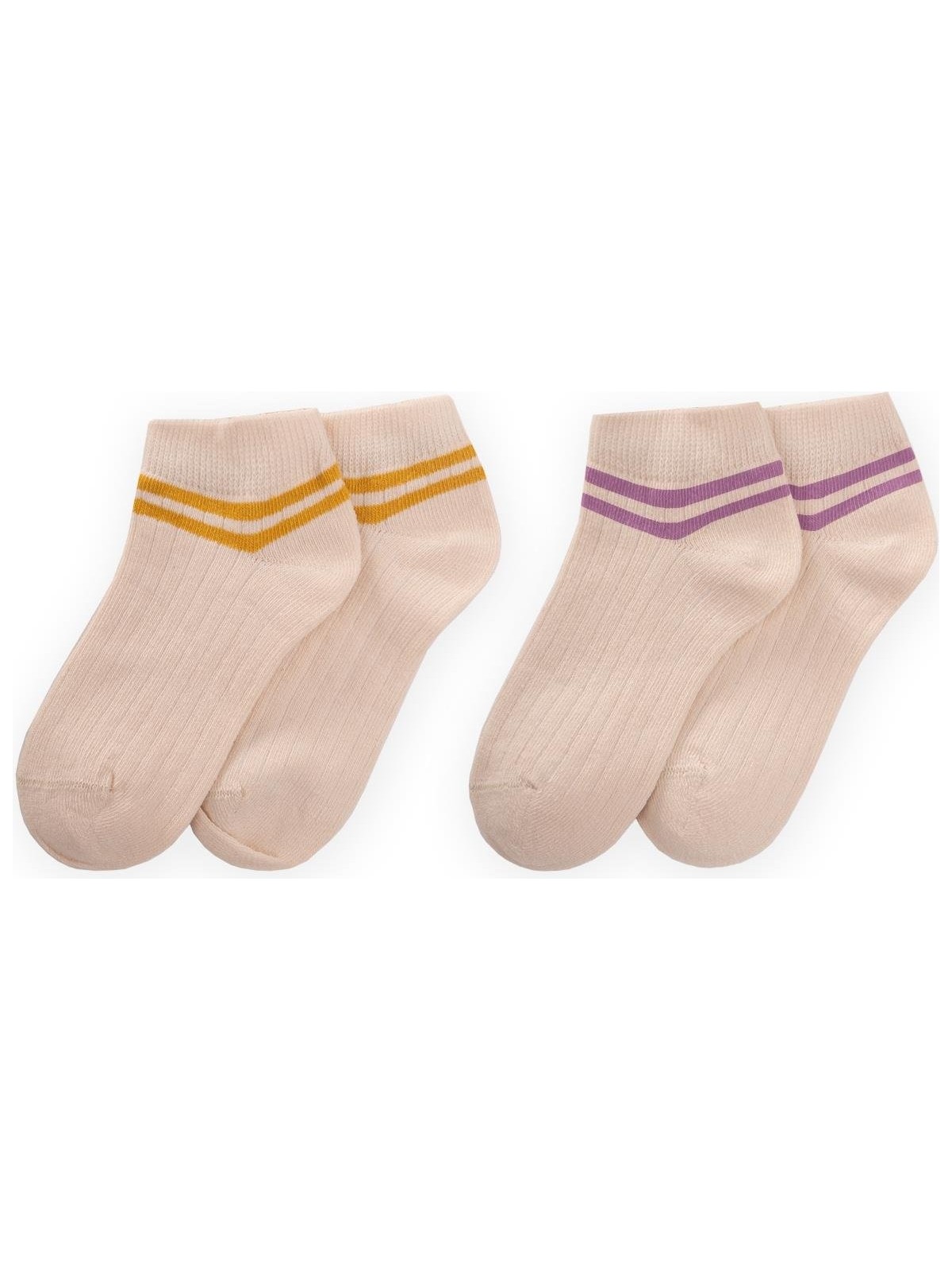 Cigit Ikili Çemberli Soket Çorap 3-10 Yaş Indigo H.yeşil - Görsel 3