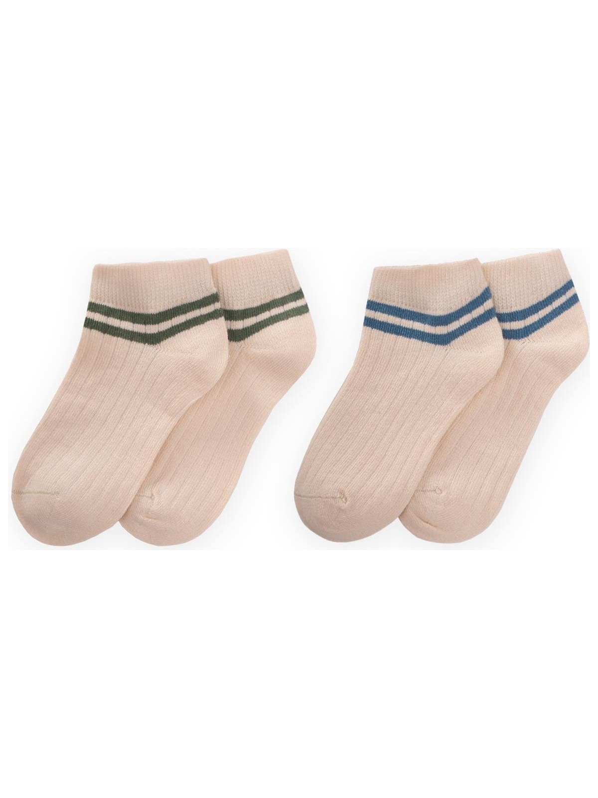 Cigit Ikili Çemberli Soket Çorap 3-10 Yaş Indigo H.yeşil