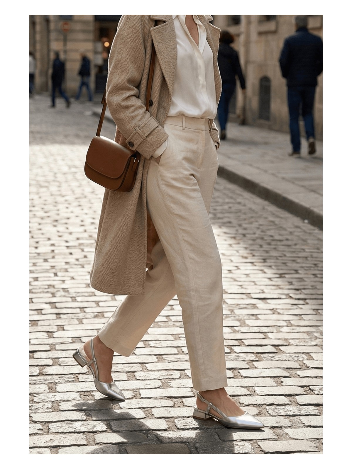 Divolya Felina Taba ( 3 cm Topuklu ) Sivri Burun Topuklu Ayakkabı - Görsel 8