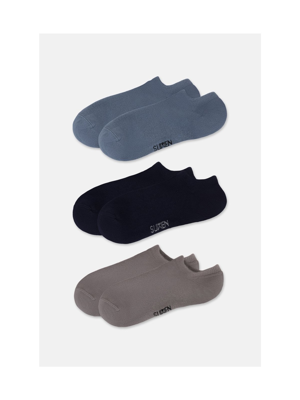 Suwen Görünmez 3 Lü Modal Sneaker Çorap - Görsel 7