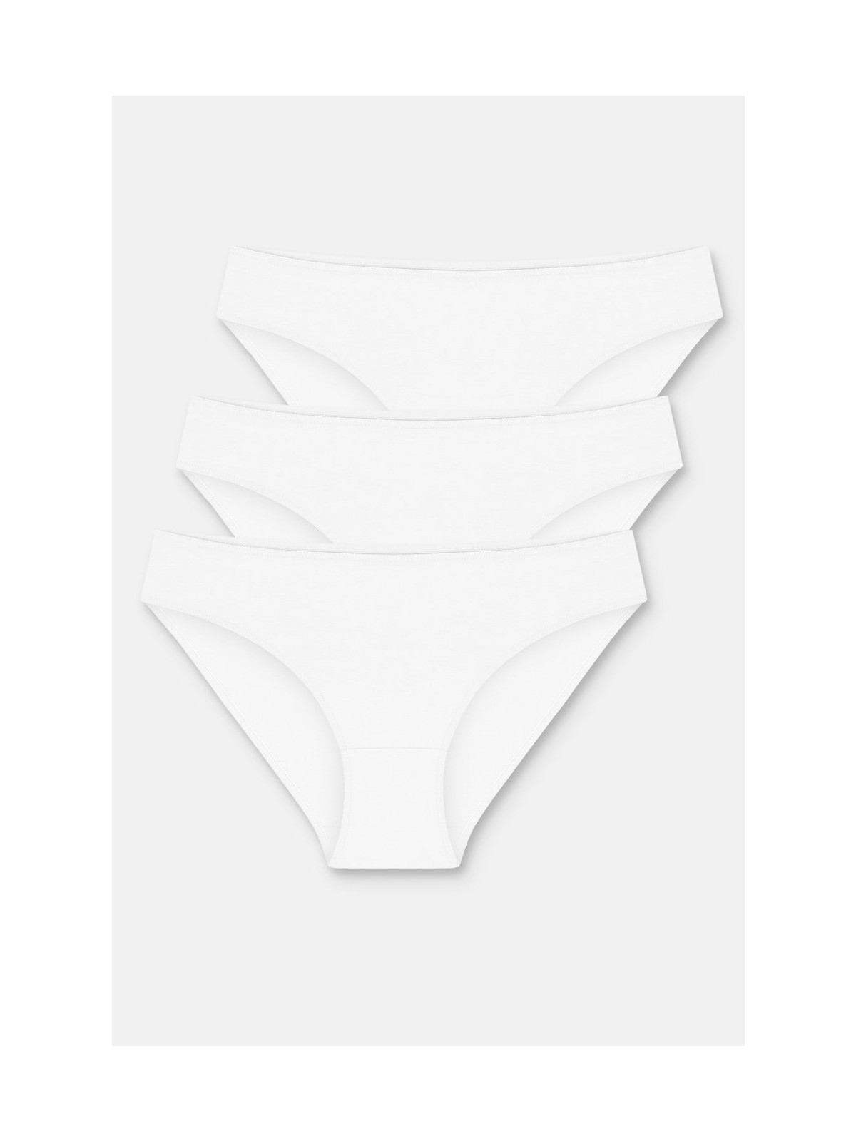 Suwen 3'lü Pamuklu Basic Normal Bel Slip Külot - Görsel 5