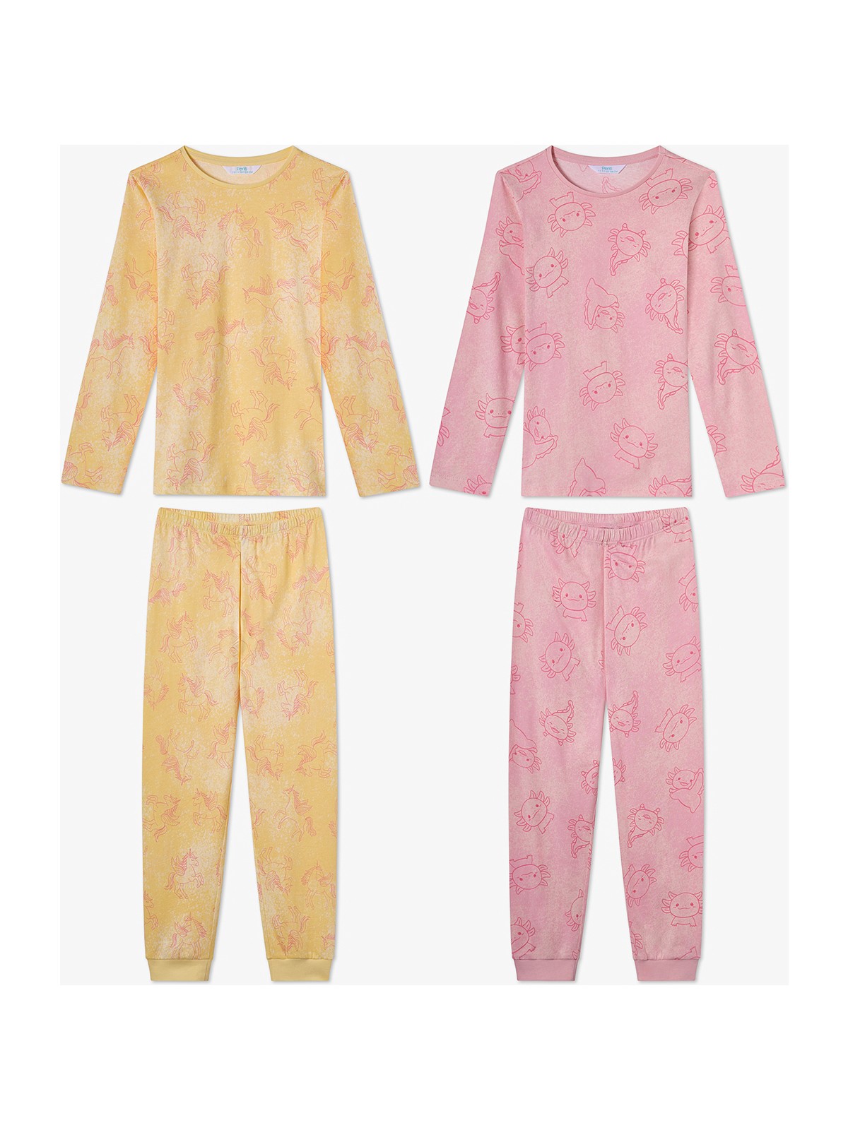 Penti Pembe Kız Çocuk Flying Uzun Kollu Pamuklu 2'li Pijama Takımı