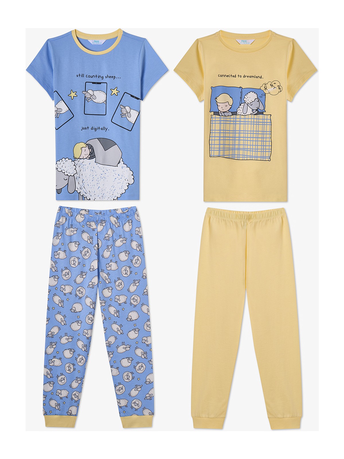 Penti Mavi Erkek Çocuk Sheepy 2'li Pijama Takımı