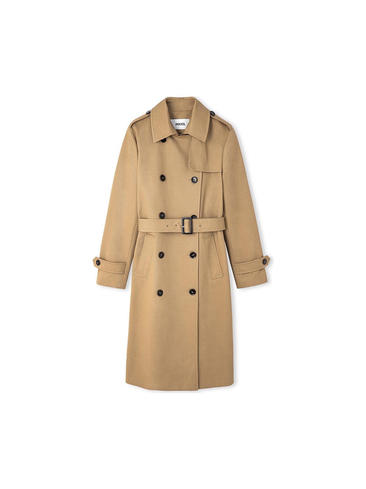 İpekyol Kuşaklı kruvaze trençkot IS1260011021003