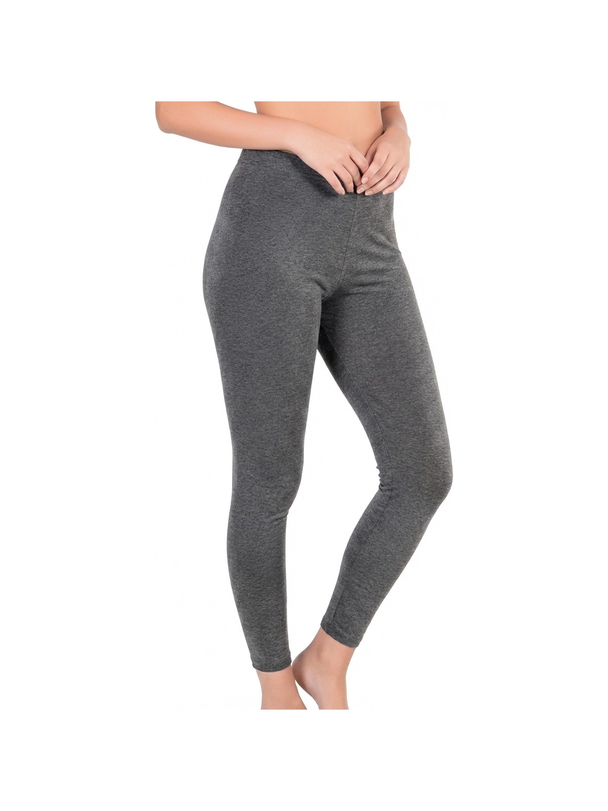 ByDon Pamuklu Penye Tayt Koyugri Günlük Esnek Yapılı Kumaş