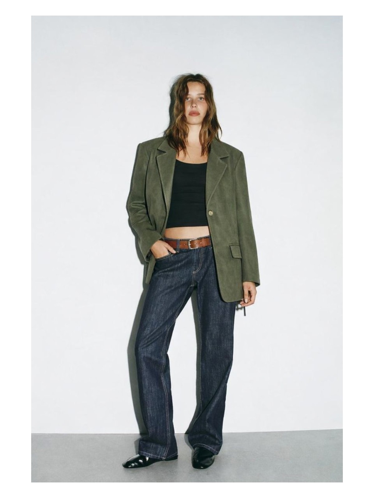 Hakke Kadın Şık Süet Blazer Ceket - Görsel 4