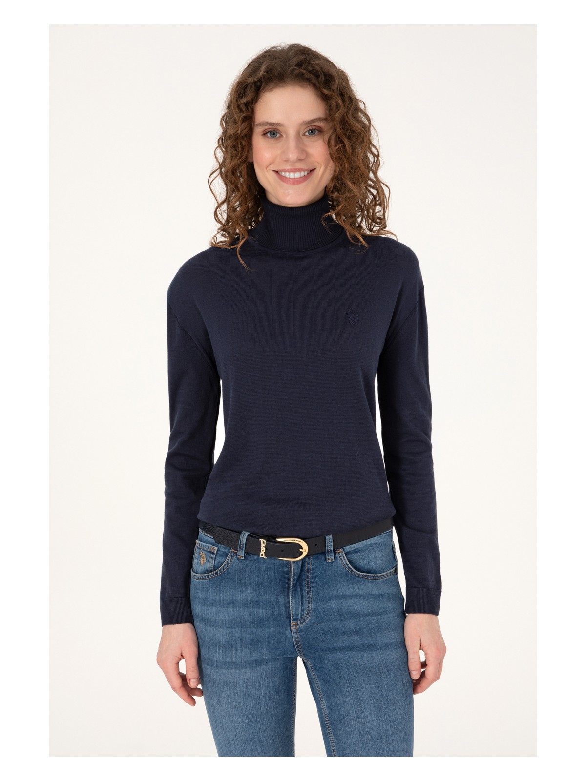 U.S. Polo Assn. Kadın Gül Kurusu Kazak /Triko 50313621-VR026 - Görsel 6