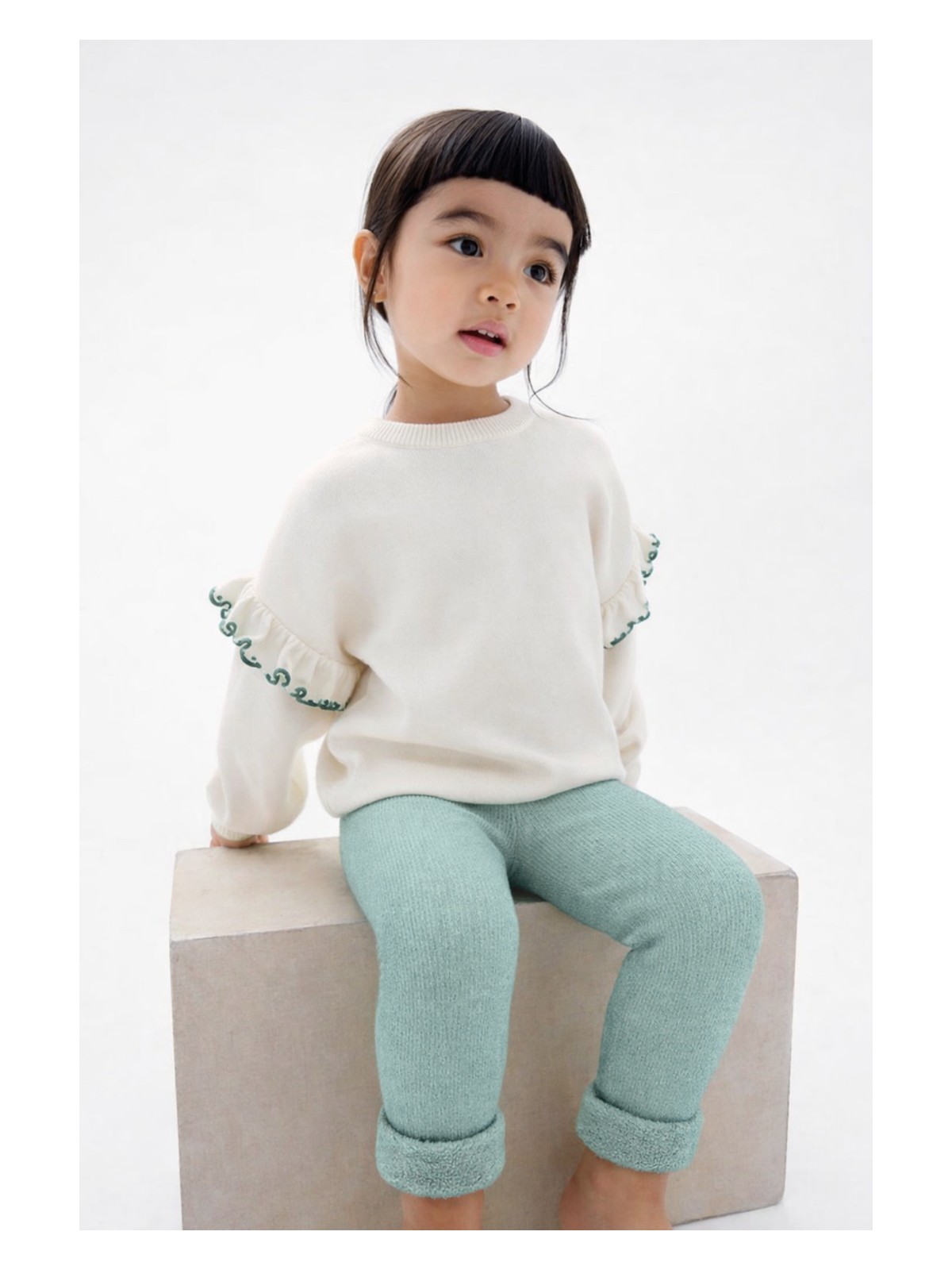 Katia & Bony İçi Havlu Çocuk Tayt Yeşil