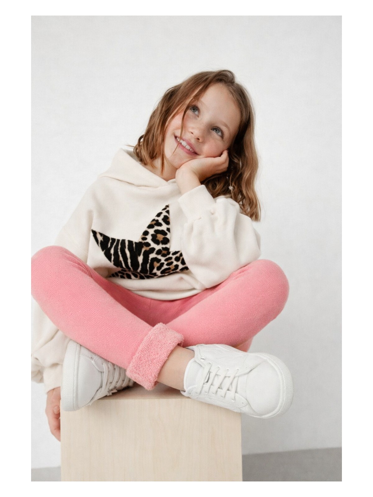 Katia & Bony İçi Havlu Çocuk Tayt Pembe