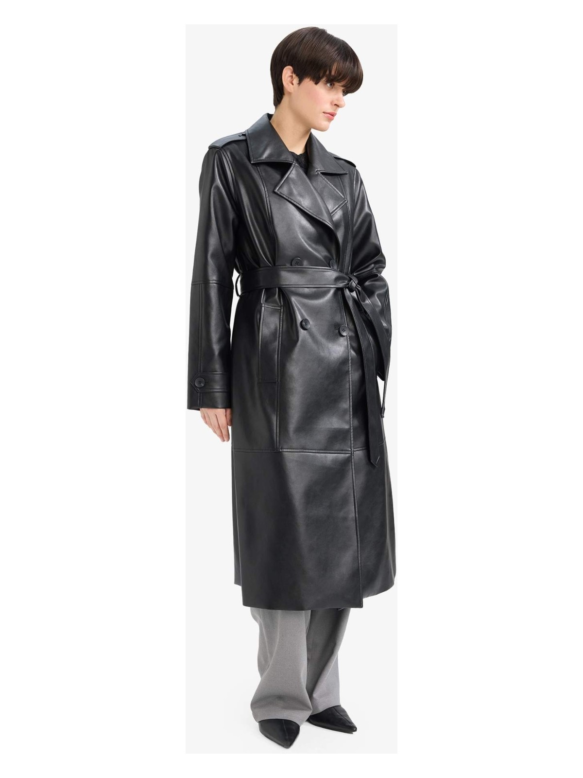 DeFacto Regular Fit Suni Deri Trençkot G0746AX26SP