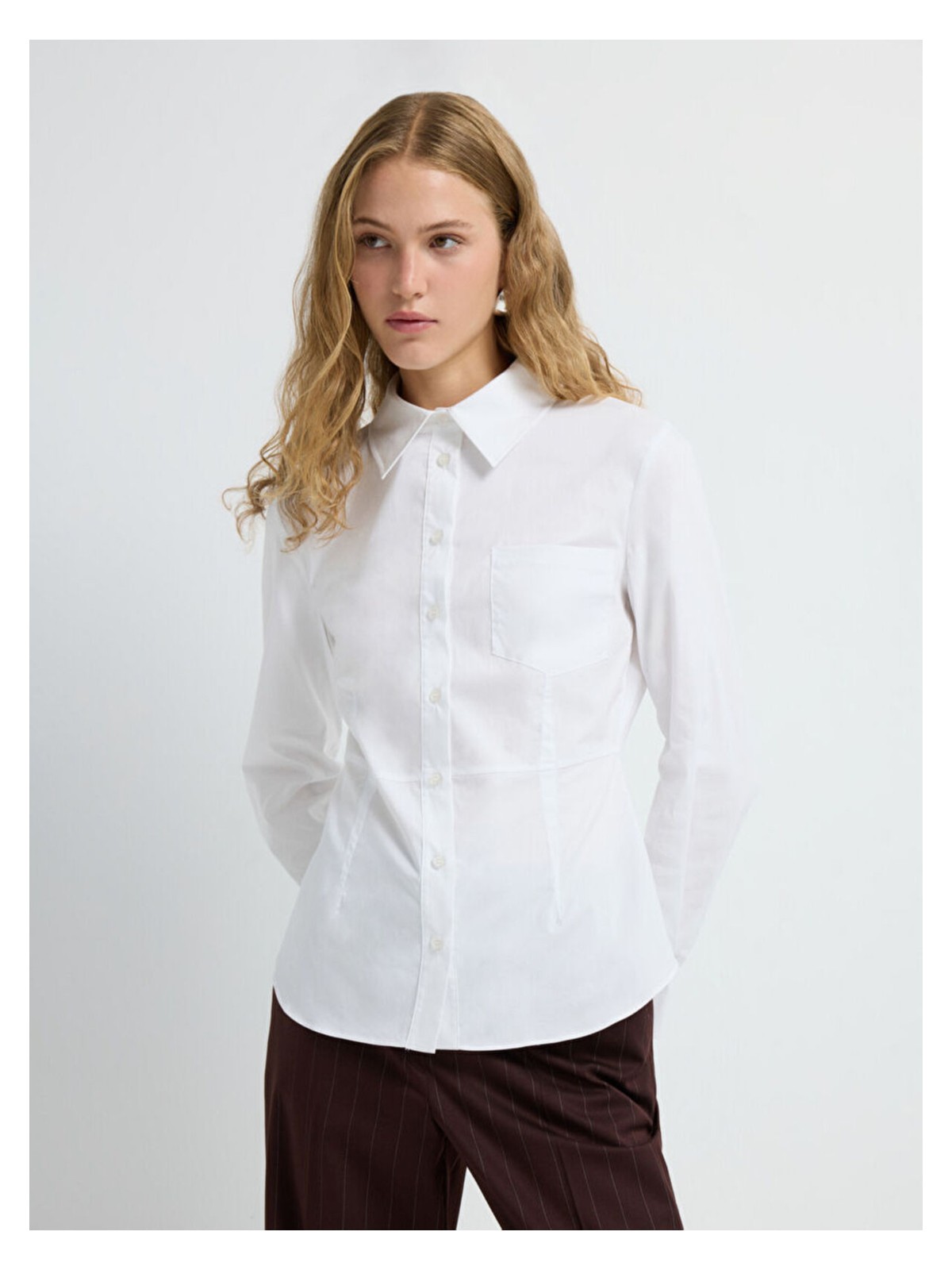 adL Adl Dikiş Detaylı Gömlek Siyah 13045807000 - Görsel 4