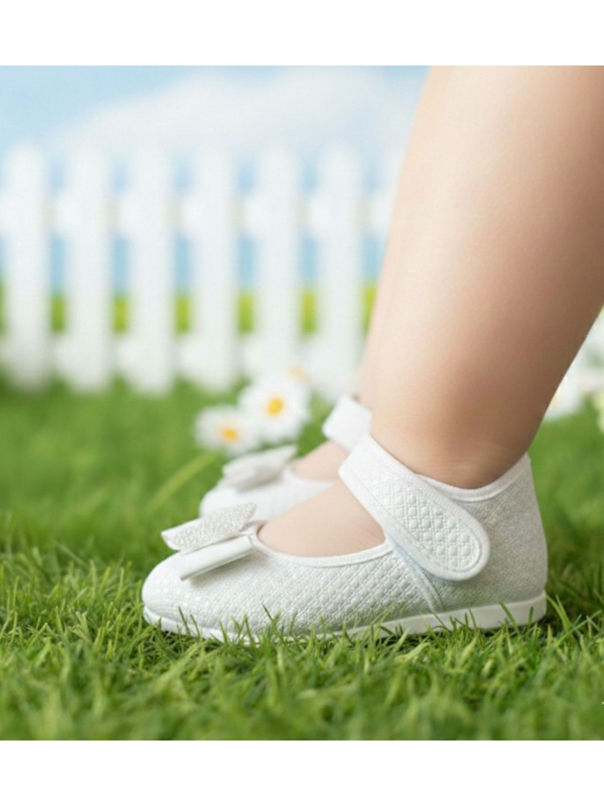 Kantex Çocuk Babet Cırtcırtlı Fiyonklu Kaydrımaz Hafif Taban Anaokulu Kreş Günlük Babet - Görsel 4