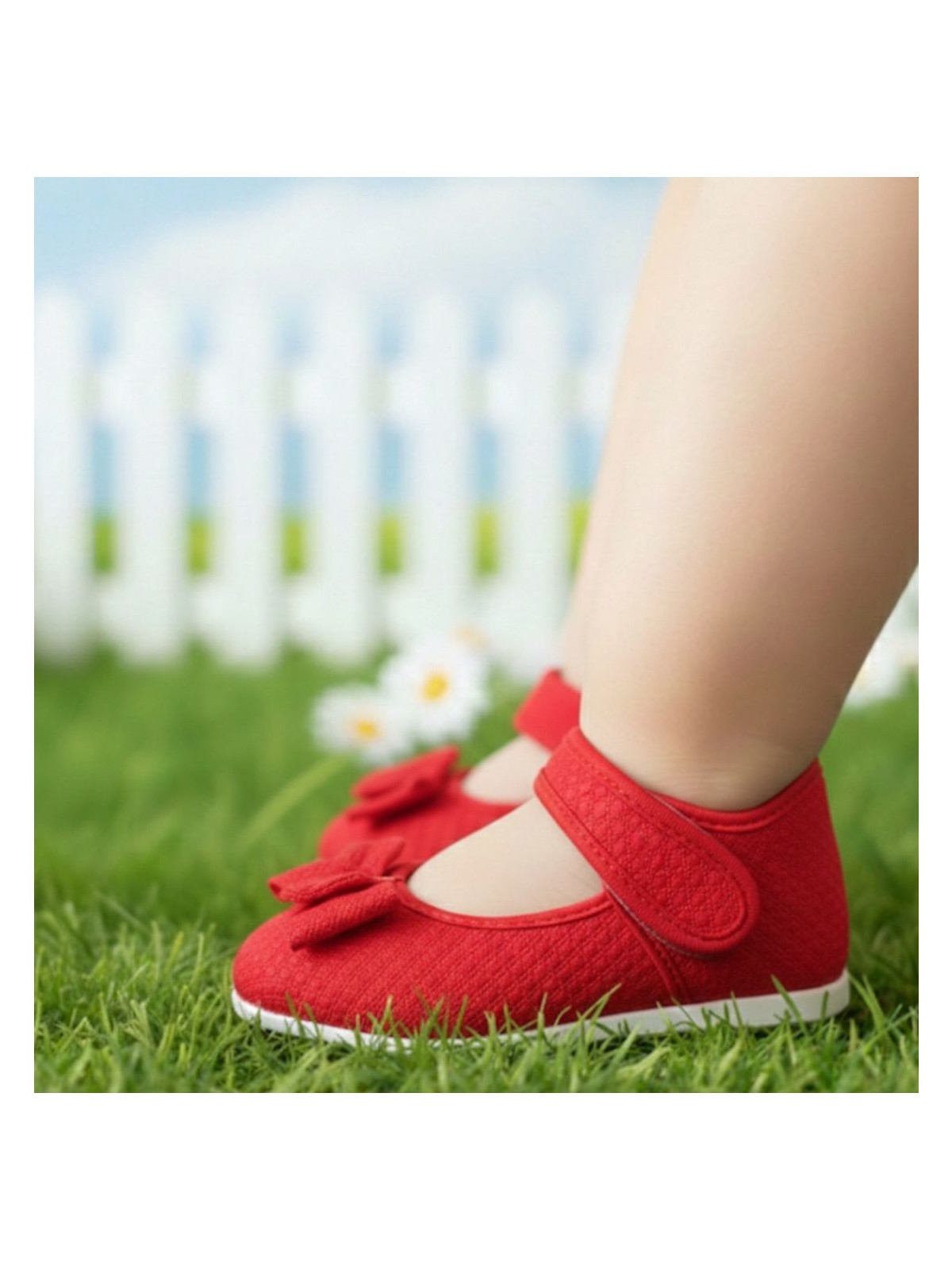 Kantex Çocuk Babet Cırtcırtlı Fiyonklu Kaydrımaz Hafif Taban Anaokulu Kreş Günlük Babet