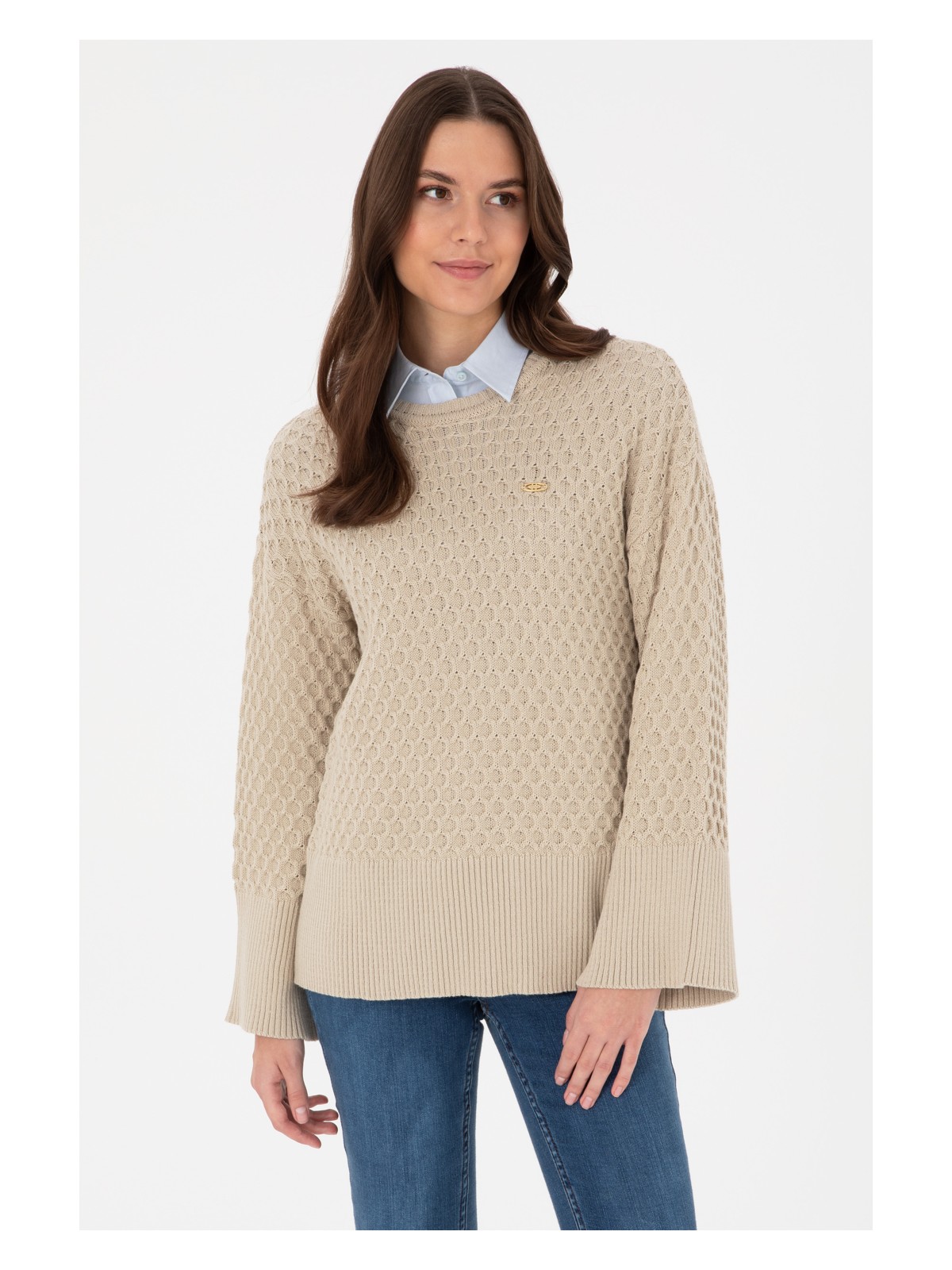 U.S. Polo Assn. U.s. Polo Assn. Kadın Fuşya Kazak /triko 50314698-VR023 - Görsel 4