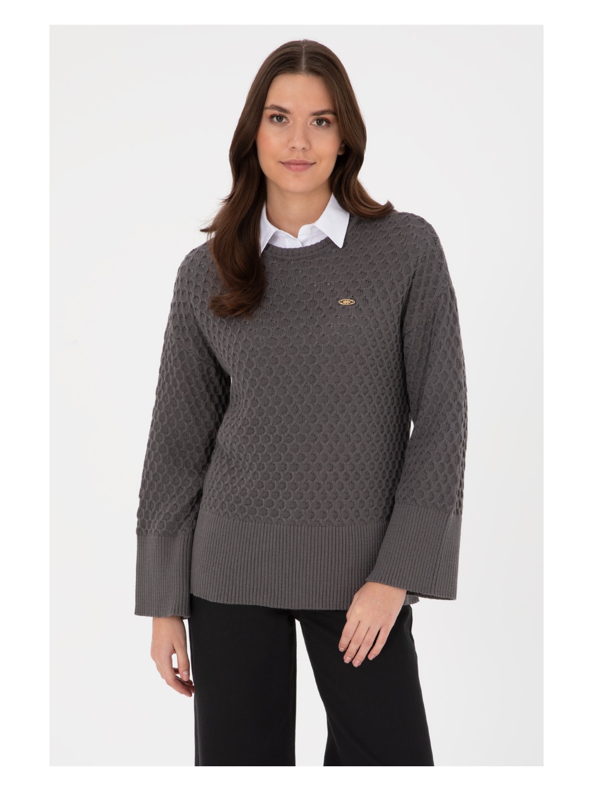 U.S. Polo Assn. U.s. Polo Assn. Kadın Fuşya Kazak /triko 50314698-VR023 - Görsel 3