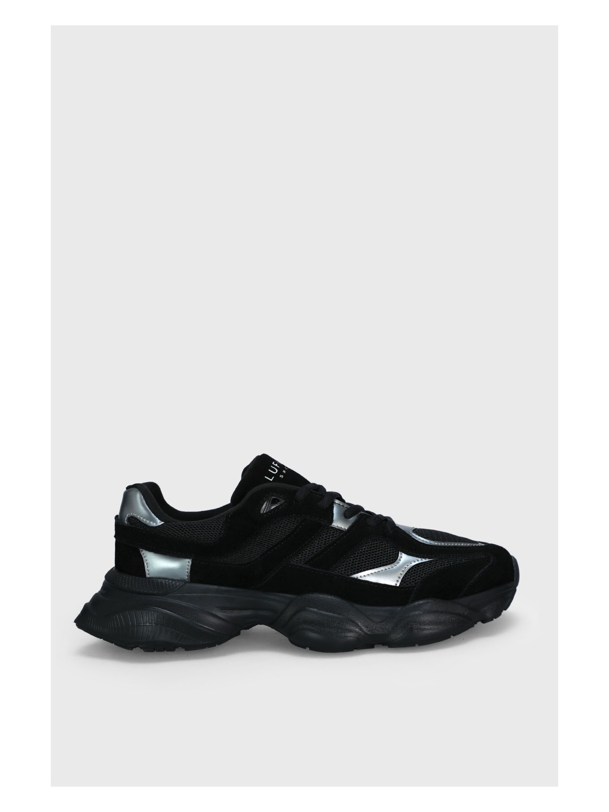 Lufian Mark Erkek Deri Sneaker Ayakkabı Gri - Görsel 3