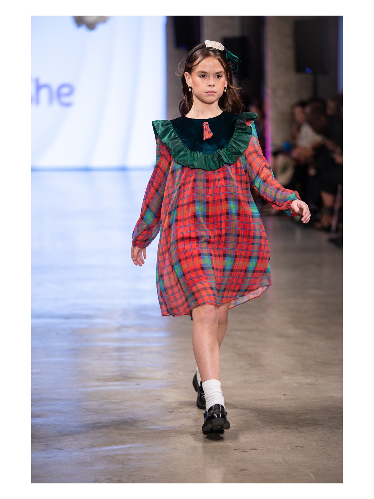 SheShe Kareli Şifon Elbise