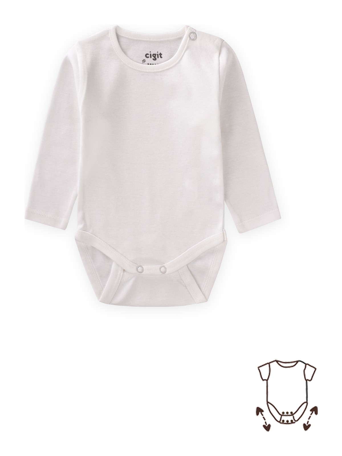 Cigit Uzayabilen Zıbın 0-2 Yaş Kırık Beyaz