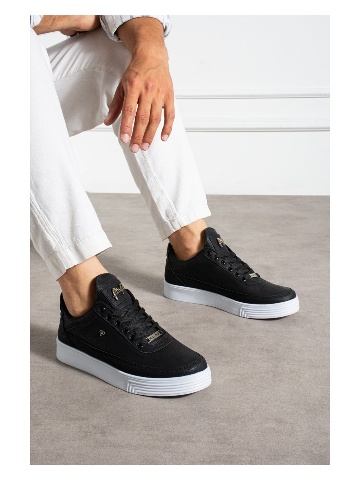 Filling Polo Siyah Beyaz 011 Erkek Sneaker Günlük Ayakkabı