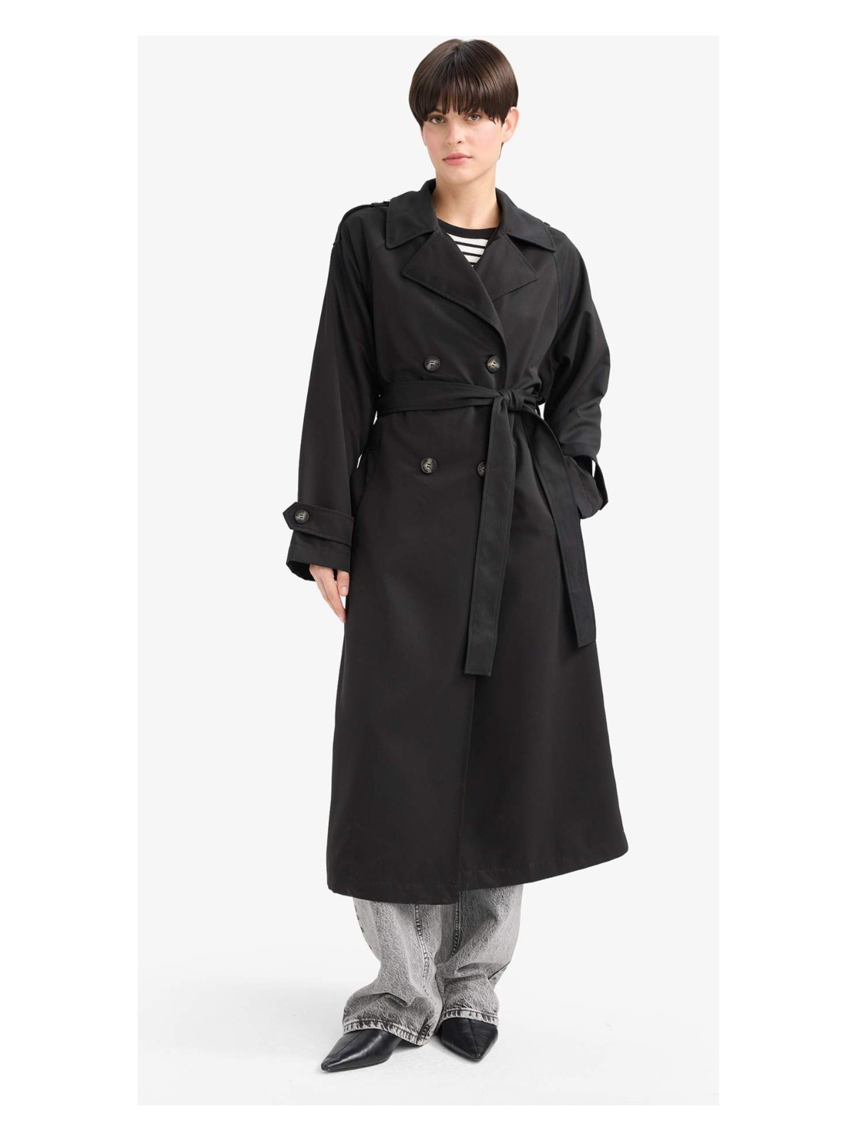 DeFacto Su Geçirmez Relax Fit Trençkot G0742AX26SP