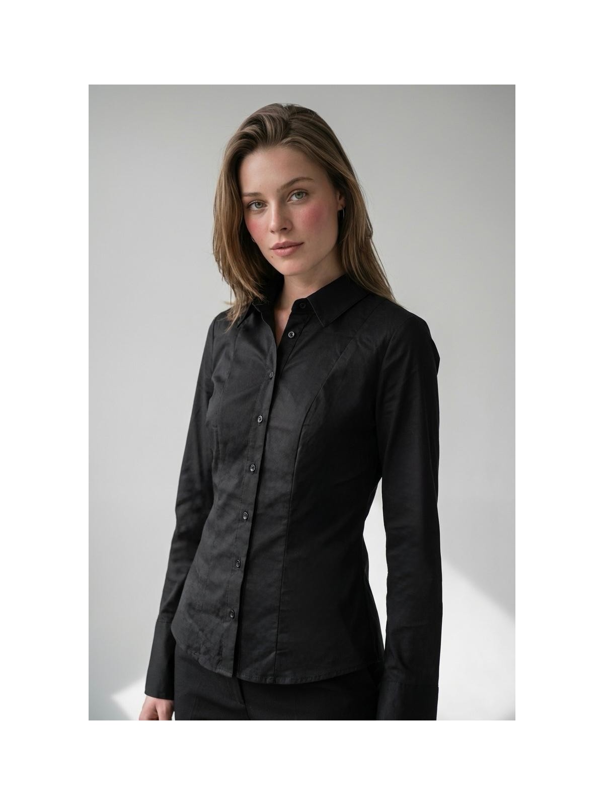 Madmext Bordo Vücuda Oturan Slim Fit Kadın Gömlek MG2659 - Görsel 3