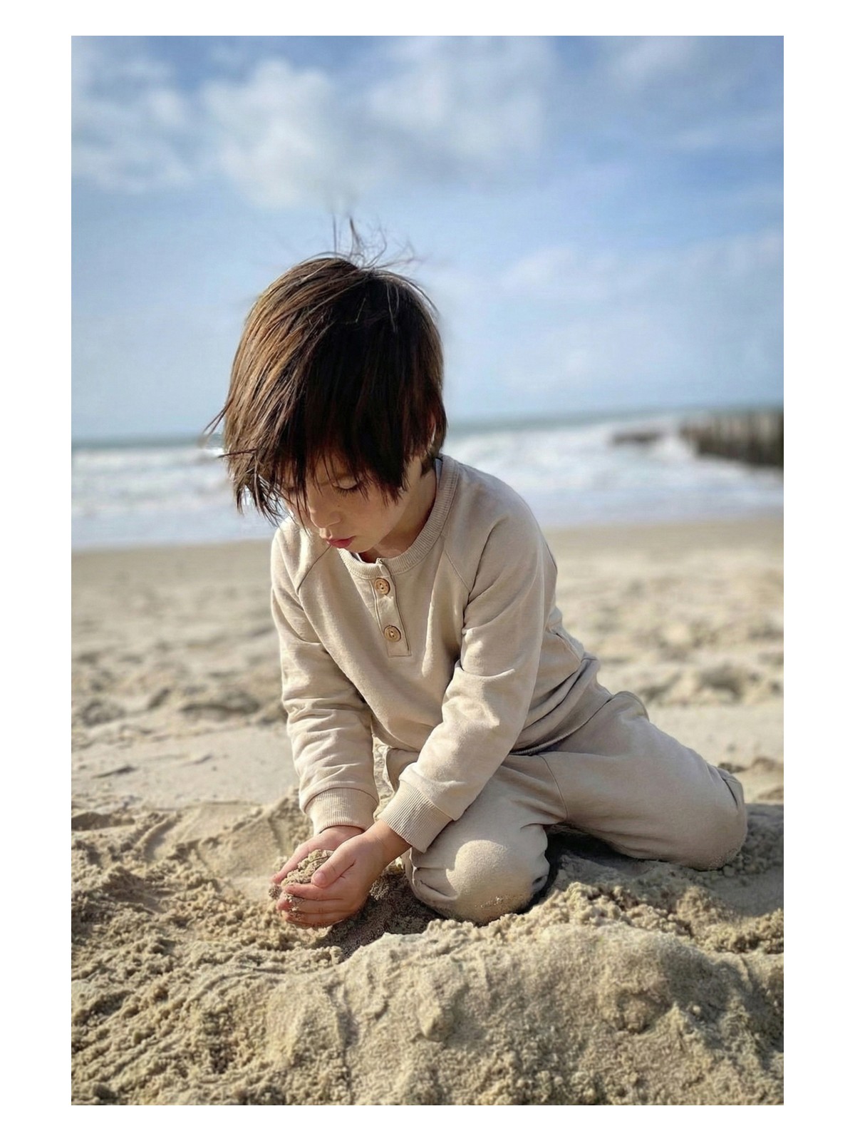 Cigit Reglan Kol Patlı Erkek Basıc Takım 1-8 Yaş Bej