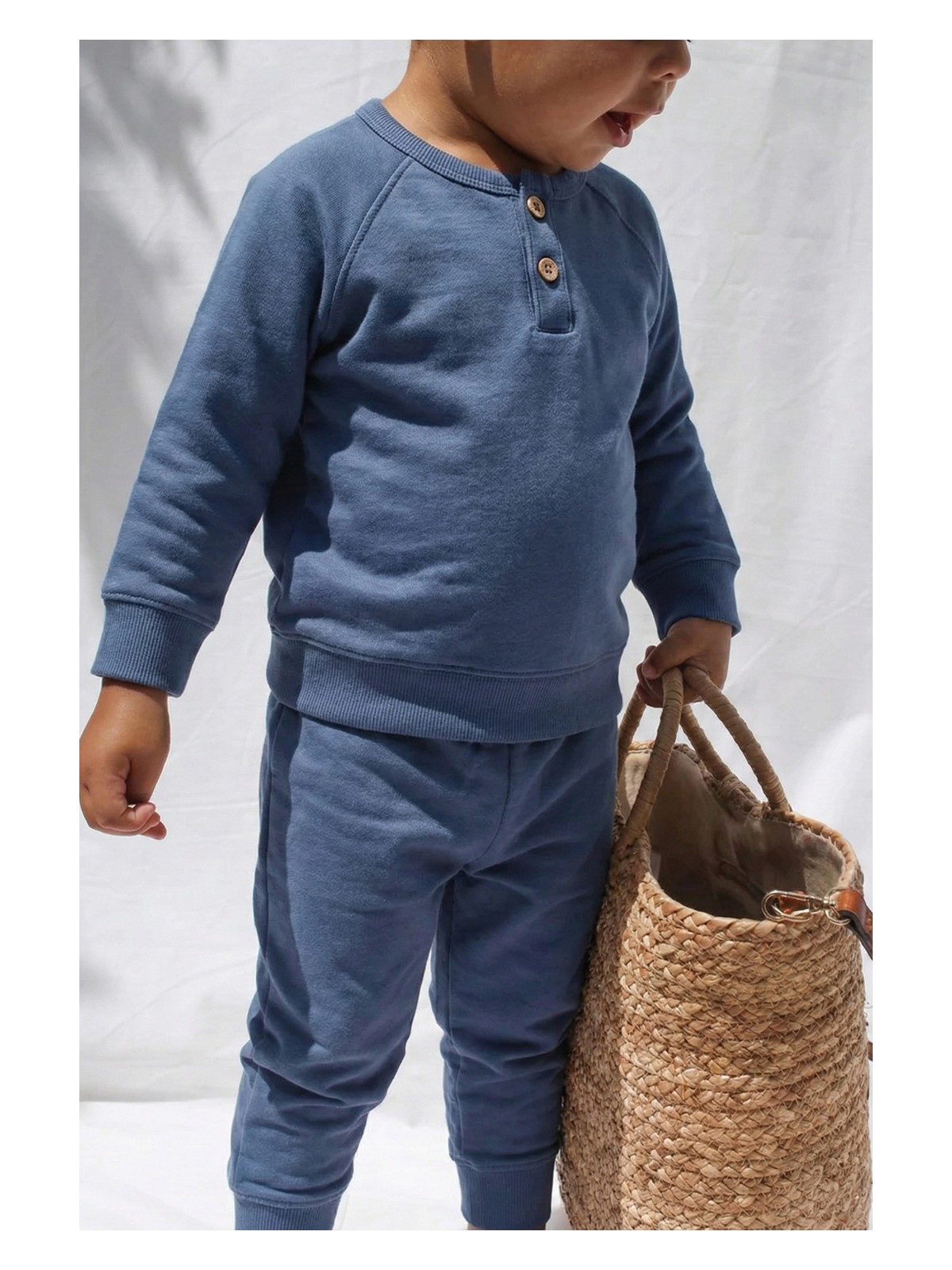 Cigit Reglan Kol Patlı Erkek Basıc Takım 1-8 Yaş İndigo Mavi