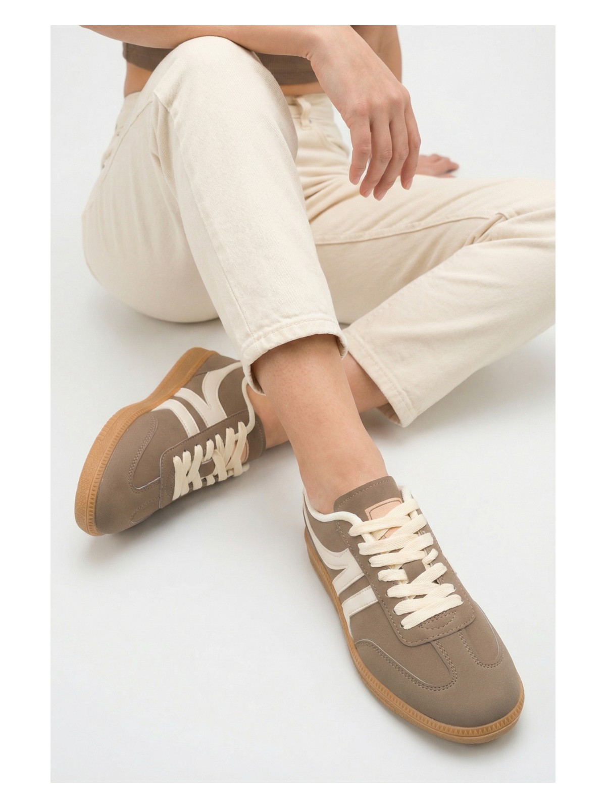 Daxtors Garantili Carina Günlük Ortopedik Kadın Sneaker Spor Ayakkabı - Görsel 3