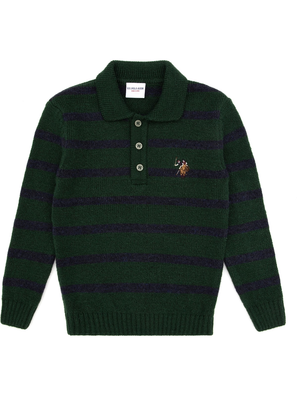 U.S. Polo Assn. U.s. Polo Assn. Erkek Çocuk Yeşil Kazak /triko 50315627-VR054