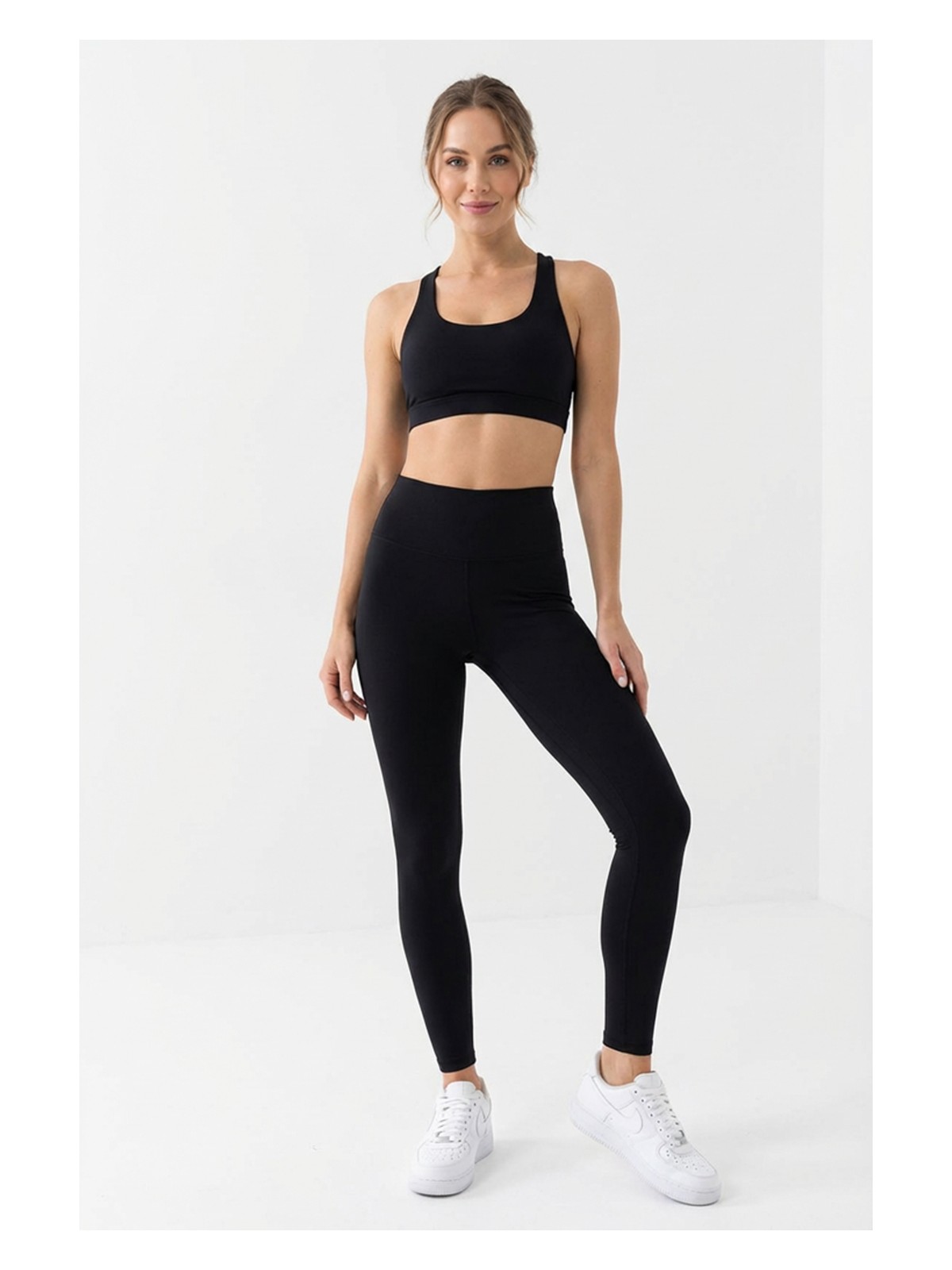 Onlio Giyim Yüksek Bel Toparlayıcı Esnek Kadın Tayt Siyah