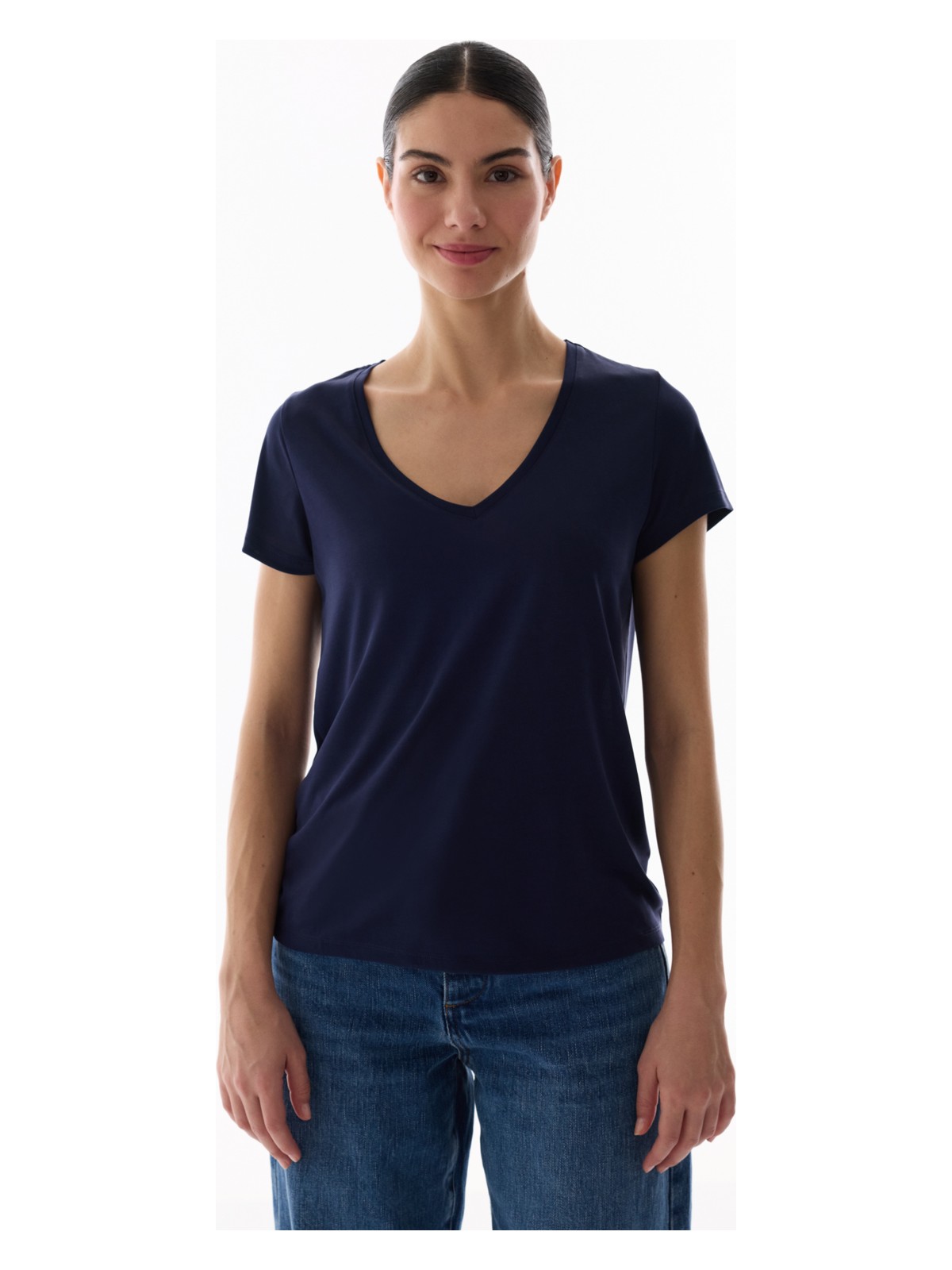 Penti Lacivert Modal V Yaka Tişört