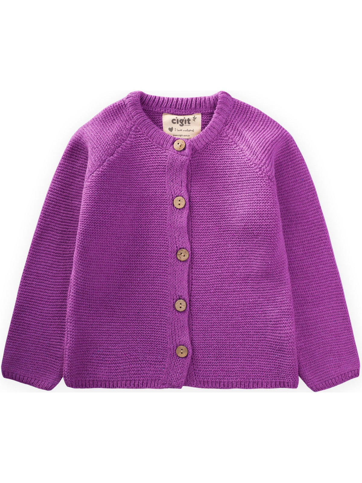 Cigit Links Triko Hırka 1-8 Yaş Haki Yeşil - Görsel 3