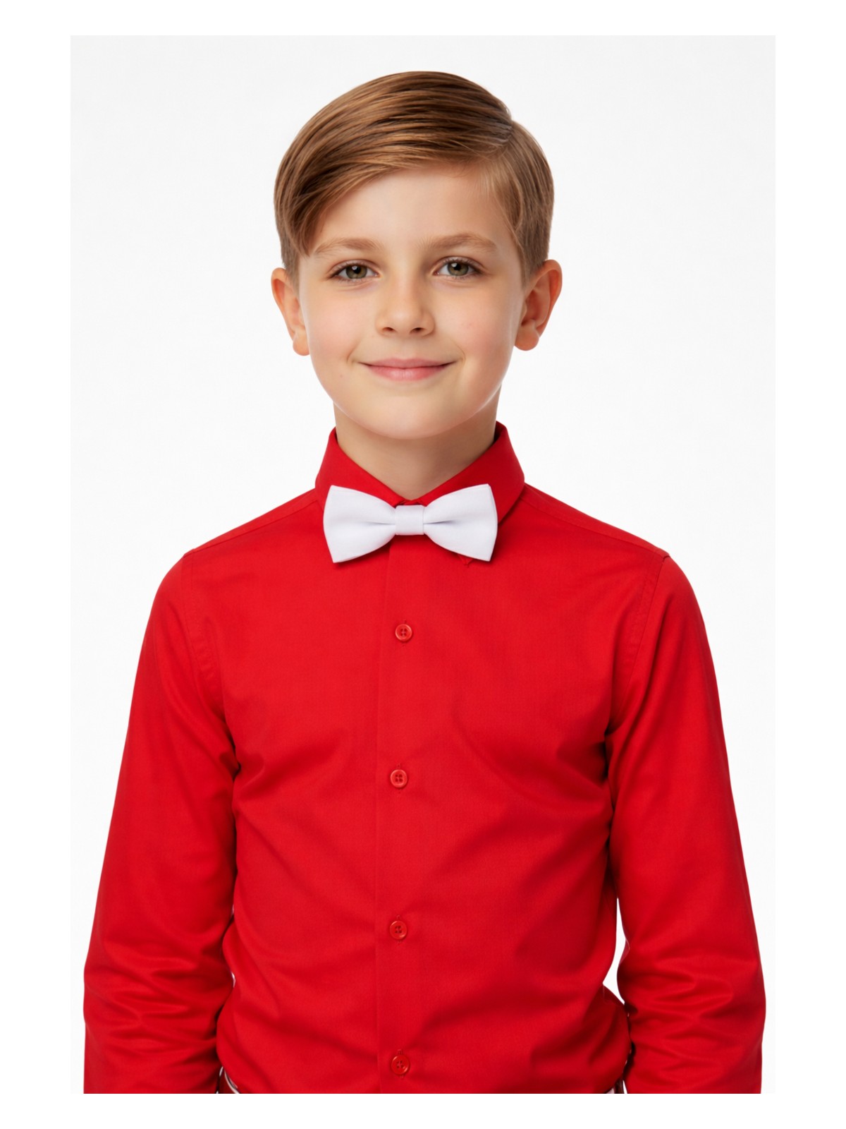 Sibel Günay Butik Çocuk Kırmızı Lastikli Papyon | 4–12 Yaş Ayarlanabilir | Özel Gün ve Bayram Aksesuarı - Görsel 3