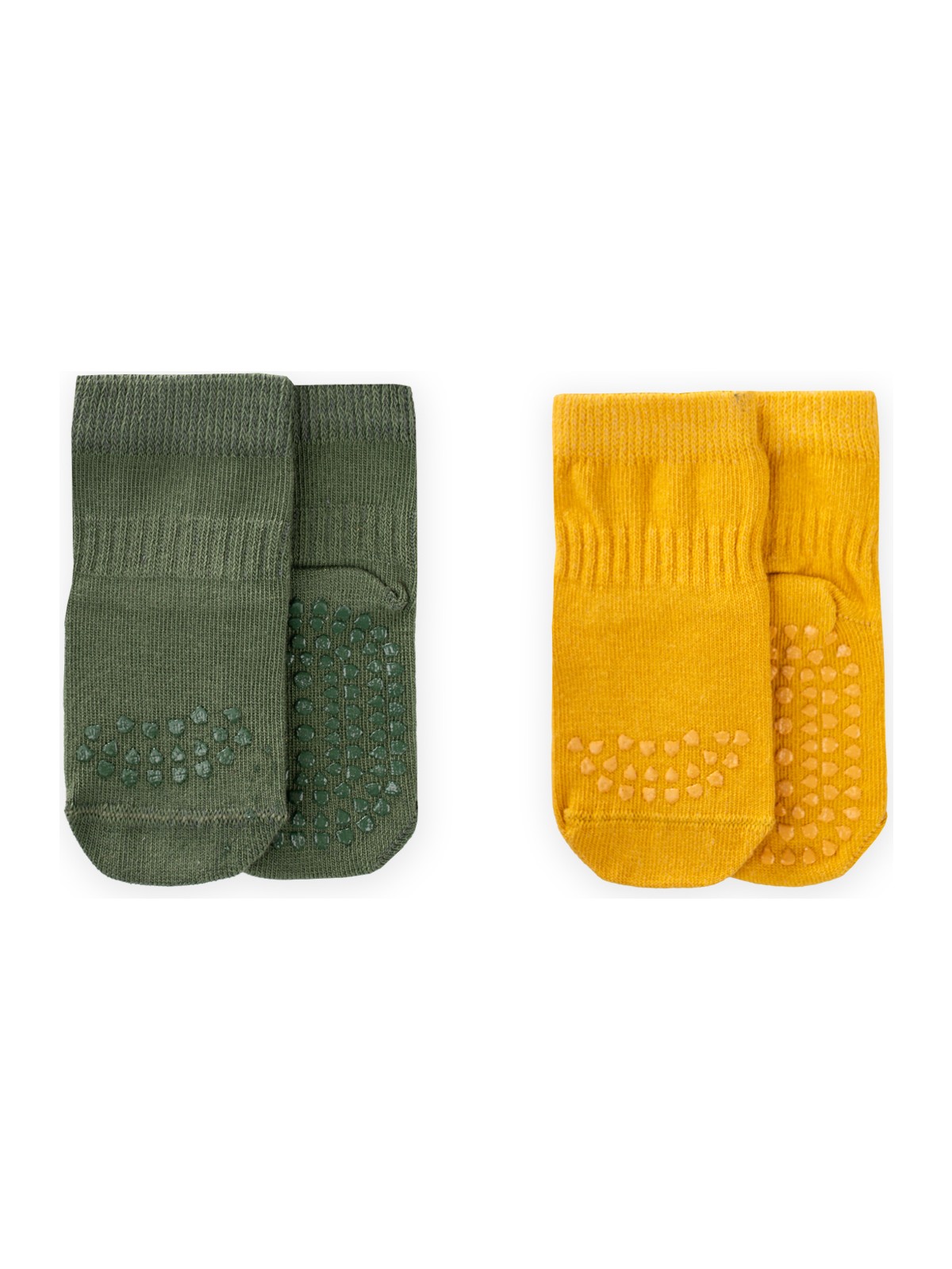 Cigit Ikili Emekleme ve Kaymaz Çorap 1-4 Yaş Hardal Haki