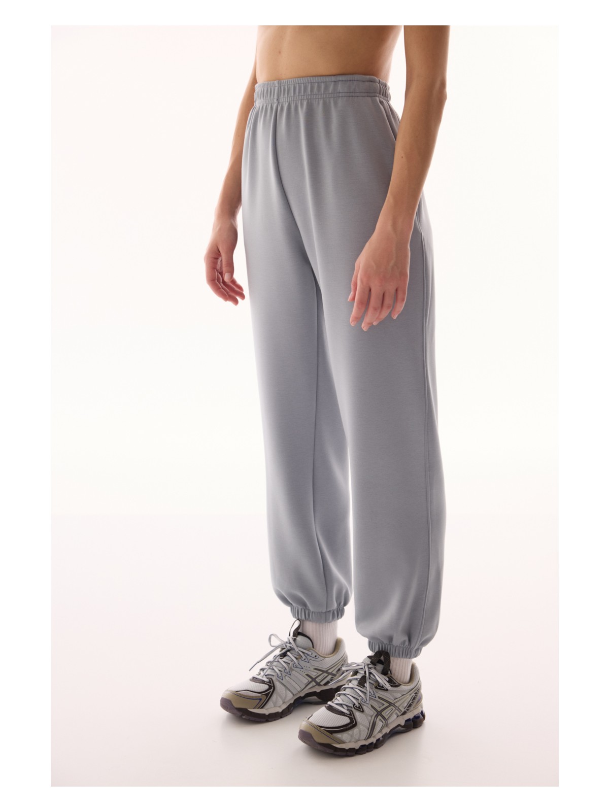 Penti Gri Silky Feel Fermuarlı Jogger Pantolon