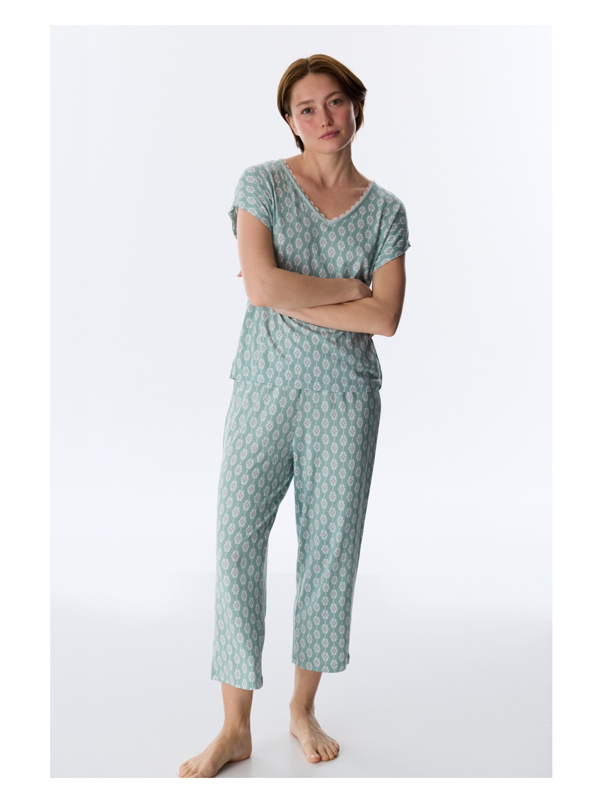 Penti Açık Yeşil Alia Green Kapri Pijama Takımı