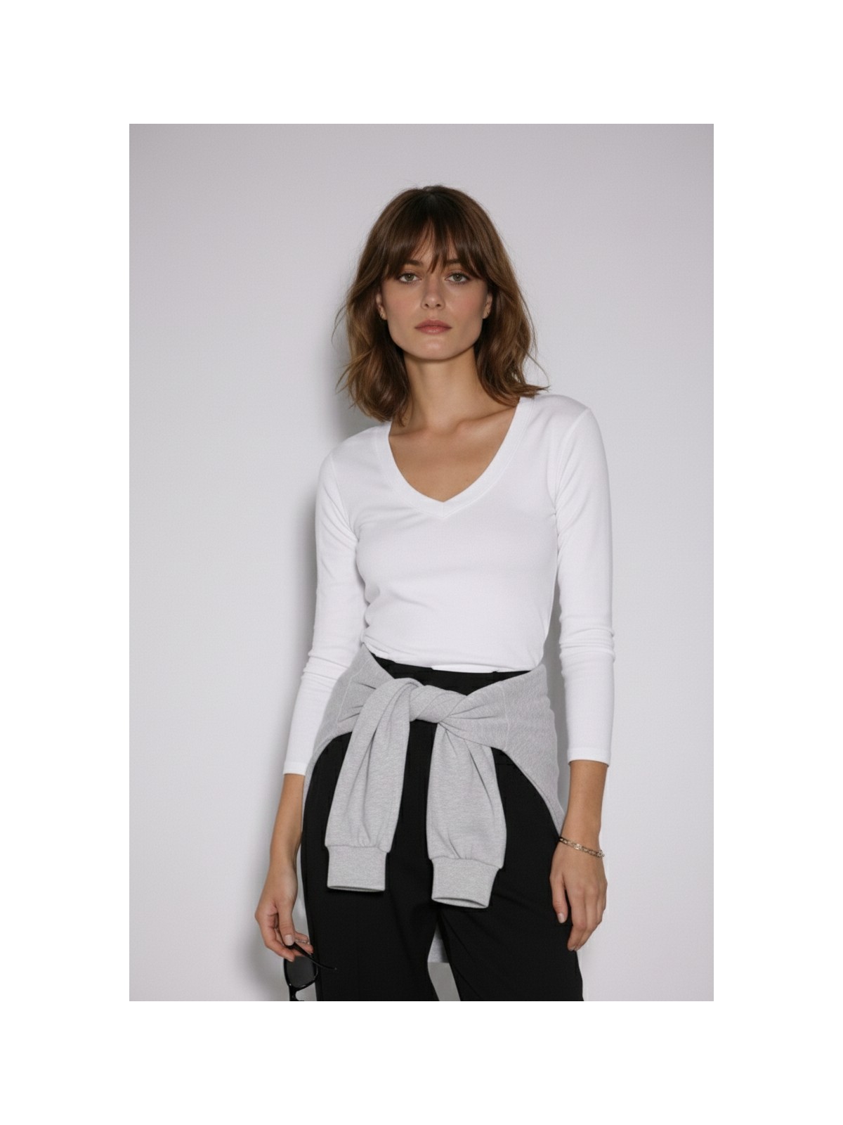 Babokah x Ngulincetin V Yaka Uzun Kol Üst - Görsel 10